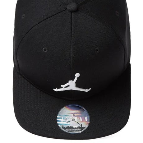 NIKE ナイキ AIR JORDAN エア ジョーダン Jumpman 刺繍ロゴ スナップバックキャップ 黒