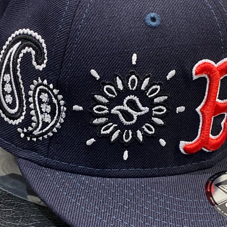 USA限定 Newera ニューエラ 9FIFTY ペイズリー スナップバック MLB ボストン レッドソックス
