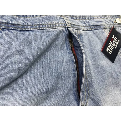 海外限定モデル TOMMY HILFIGER トミーヒルフィガーDenim  デニム ショート オーバーオール 90年代