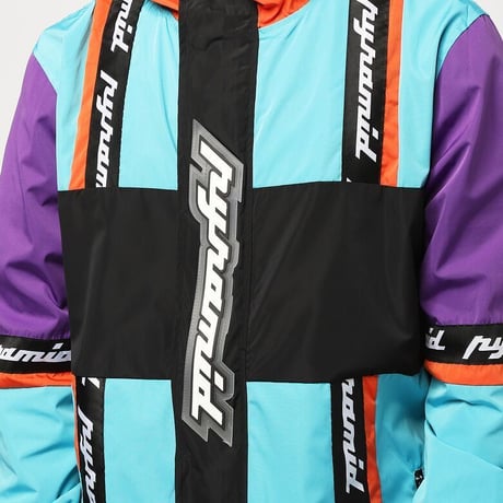 USA限定 BLACK PYRAMID ブラックピラミッド 90’s カラーブロック セットアップ 水色 ウィンドブレーカー