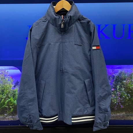 トミーヒルフィガー TOMMY HILFIGER ナイロン ヨットジャケット 撥水加工 インディゴ