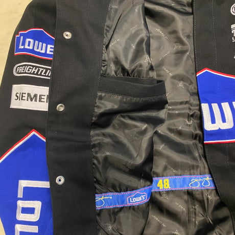 NASCAR ナスカー JHデザイン Lowe's ロウズ 公式 レーシングジャケット  Jimmie.J ジミージョンソン ＃48