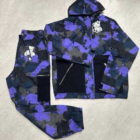 米国発 Civilized シヴィライズド Camo Utility 迷彩 カモフラージュ ユーティリティ ウィンドブレーカー セットアップ (SET14)