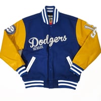 NEGRO LEAGUE 二グロリーグ Dodgers ニューアーク ドジャース Varsity スタジャン  青 黄色