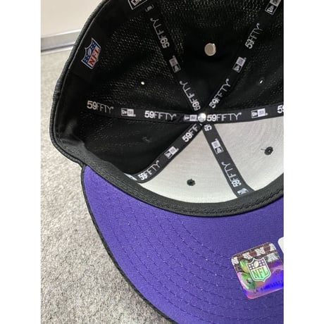 NFL 限定100周年記念 NEWERA ニューエラ Ravens ボルチモア レイブンズ 59Fifty キャップ