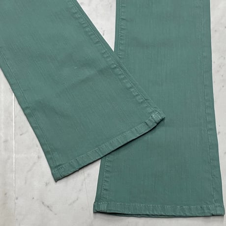 米国LAブランド Stylo Jeans LA スタイロジーンズ STACKED FLARE スタックド フレア デニム Mint Green (JNS10)