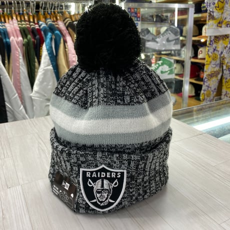 NEWERA ニューエラ NFL 公式 ニット帽 ラスベガス レイダース Raidersフリース