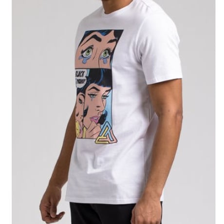 日本未入荷 BLACK PYRAMID ブラックピラミッド SHES CALLING Tシャツ 半袖 ホワイト 白 アメコミ