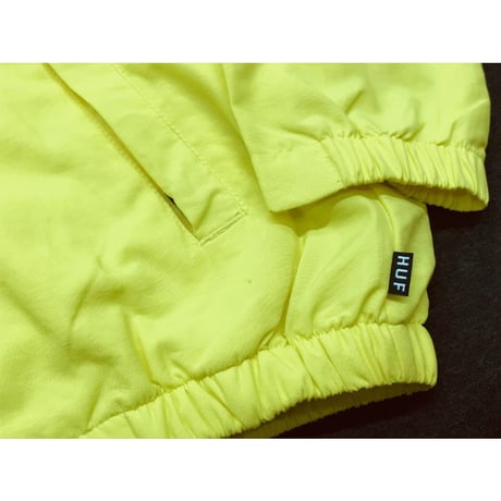 HUF ハフ TRUCK JACKET トラック ジャケット 蛍光イエロー 黄色 ウィンドブレーカー