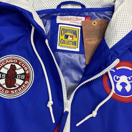 USA限定 Mitchell&Ness MLB シカゴ カブス Team Origins ハーフZIP ウィンドブレーカー Cubs