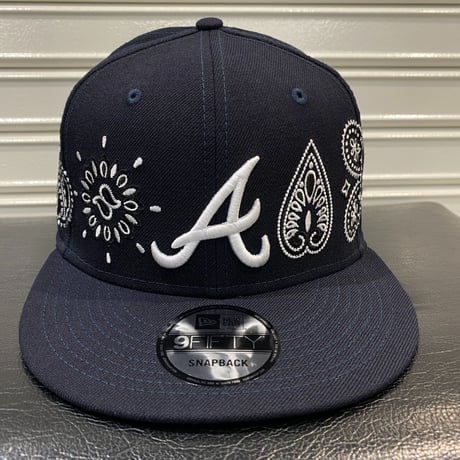 USA限定 Newera ニューエラ 9FIFTY ペイズリー スナップバック MLB アトランタブレーブス Braves