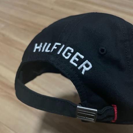 トミーヒルフィガー TOMMY HILFIGER USA ストラップバックキャップ  黒 フラッグロゴ (29)