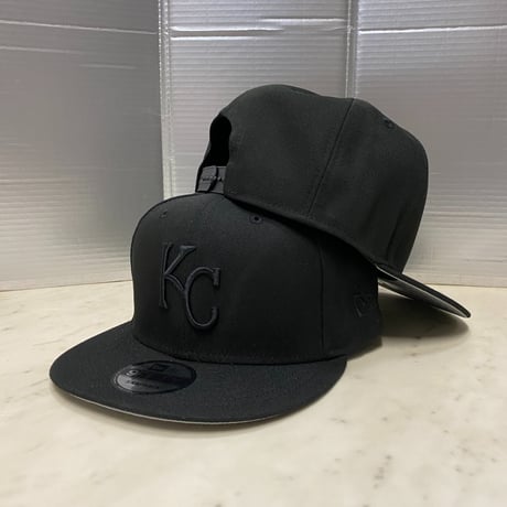 9FIFTY ニューエラ Newera カンザスシティ ロイヤルズ KC Royals スーパーブラック スナップバックキャップ BOB (950-157)