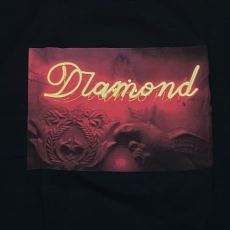 【4XL】米国製  ダイヤモンドサプライ Diamond Supply Co. 半袖 Tシャツ 黒 ネオンサイン Neon (T23)