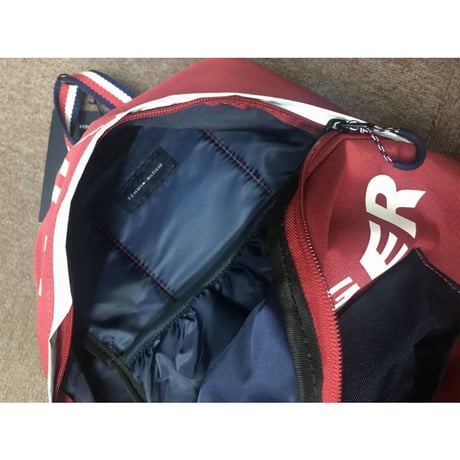 USA正規品 トミーヒルフィガー TOMMY HILFIGER バックパック 赤 レッド BIGロゴ FLAG フラッグ