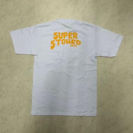 LA発 Cheech&Chong チーチアンドチョン SUPER STUNED BROS. グラフィック ヘビーウェイト Tシャツ 白 (GTS157)