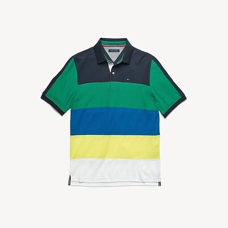 トミーヒルフィガー TOMMY HILFIGER 半袖 ポロシャツ ストライプ ボーダー UVカット