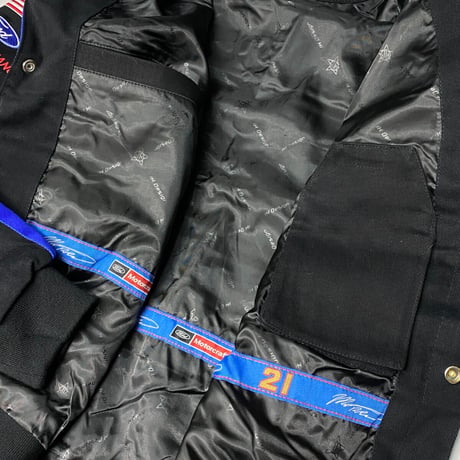 NASCAR ナスカー JHデザイン QuickLane21 マット ディベネデット 黒 レーシングジャケット