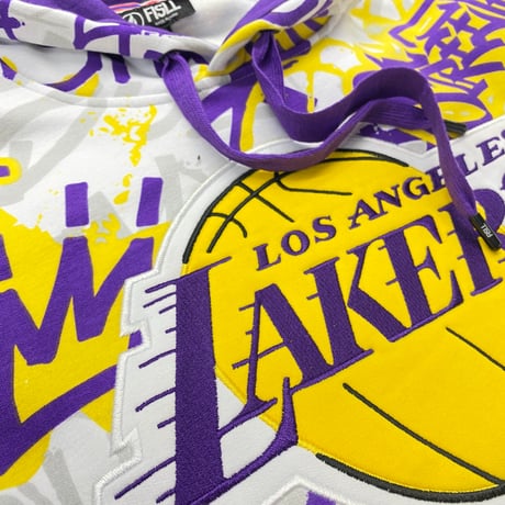 NBA公式 FISLL ロサンゼルス レイカーズ LA Lakers グラフィティ Graffiti セットアップ (R4W-SU6)