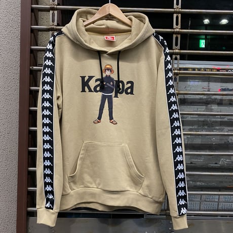 Kappa(カッパ) × ONEPIECE(ワンピース) コラボ プルオーバー パーカー Luffy ルフィ ベージュ