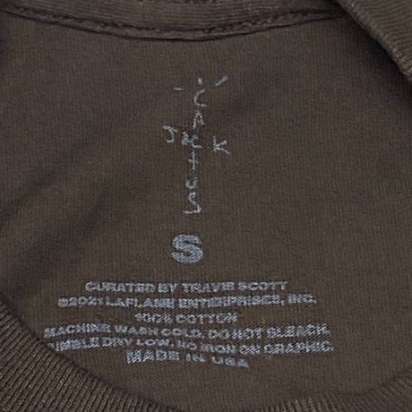 アメリカ製 CACTUS JACK トラヴィス スコット TravisScotto クロスオーバー レイヤード Tシャツ