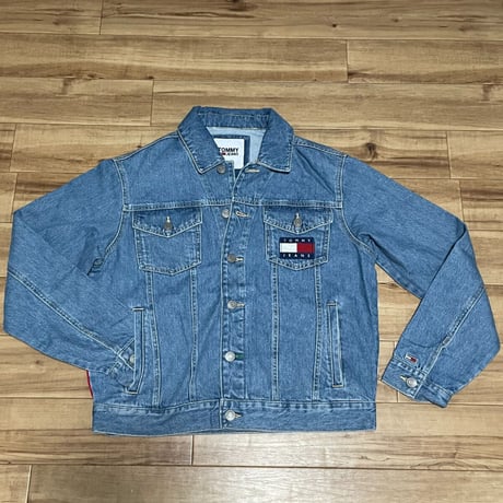 USAモデル TOMMY JEANS トミージーンズ 90’ ビッグシルエット デニムジャケット Gジャン