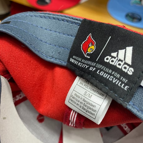 【S/M】 Adidas アディダス Collegiate カレッジエイト カンザス大学 ルイビル ville カージナルス キャップ