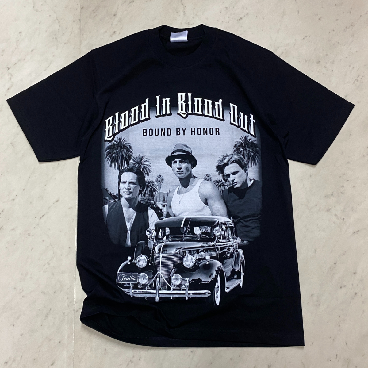 ブラッドインブラッドアウト　オレンジTシャツ　XLくらい ブラッドインブラッドアウト オレンジTシャツ XLくらい