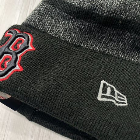NEWERA USA ニューエラ MLB ボストン レッドソックス Boston Redsox ニット帽 黒
