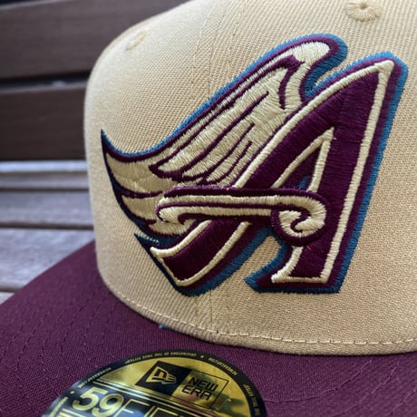 USA限定 59FIFTY ニューエラ LA ANGELS エンゼルス Golden Jubilee ゴールデンジュビリー (14-8)