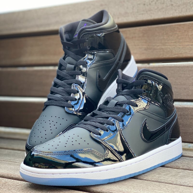 NIKE ナイキ JORDAN1 Space Jam スペシャルエディション 黒パテント ...