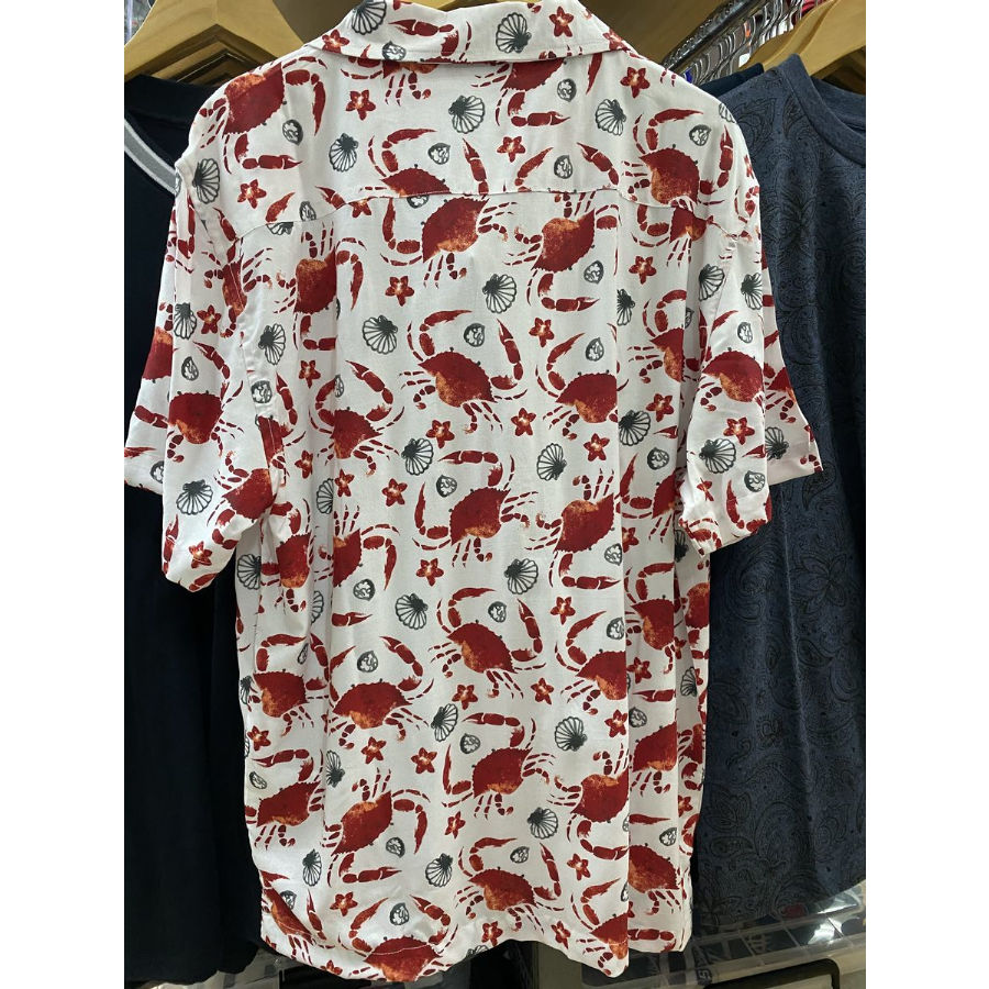patalohaアロハシャツ／オープンカラー／半袖／魚介カニ／エメラルドグリーン Patagonia(パタゴニア) 20SS オープンカラー半袖シャツ Pataloha