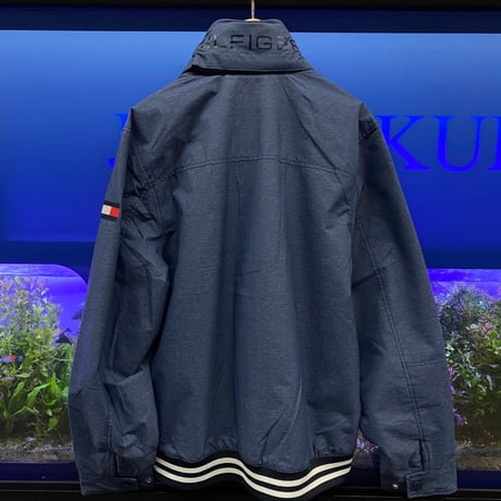 トミーヒルフィガー TOMMY HILFIGER ナイロン ヨットジャケット 撥水加工 インディゴ
