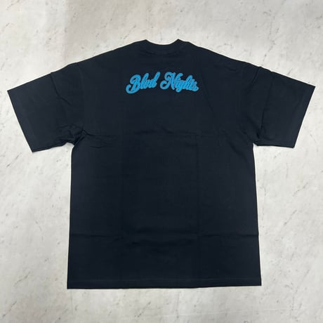 LA発 BLVD Nights ブルーバードナイツ ローライダー アンダーグラウンド グラフィック ヘビーウェイト Tシャツ 黒 (GTS125)