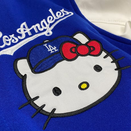 限定 MLB ロサンゼルス ドジャース LA dodgers ハローキティ コラボ リバーシブルジャケット (JH-6)