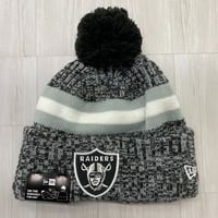 NEWERA ニューエラ NFL 公式 ニット帽 ラスベガス レイダース Raidersフリース (Beanie194)