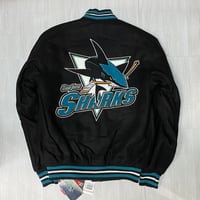 USA限定 JHデザイン NHL サンノゼ シャークス San Jose Sharks リバーシブル スタジャン