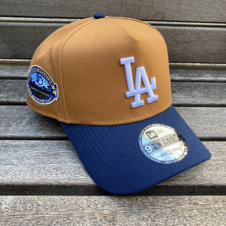 海外限定 Newera ニューエラ 9Forty Aフレーム LA Dodgers ドジャース キャップ 50th Anniv (940-109)