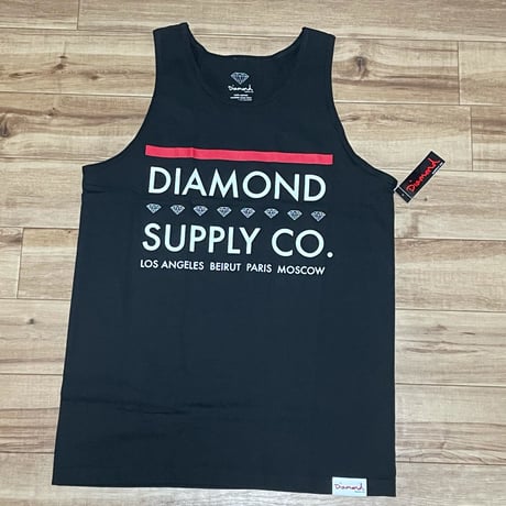 米国製 【M】 ダイヤモンドサプライ Diamond Supply Co タンクトップ 黒 The Roots