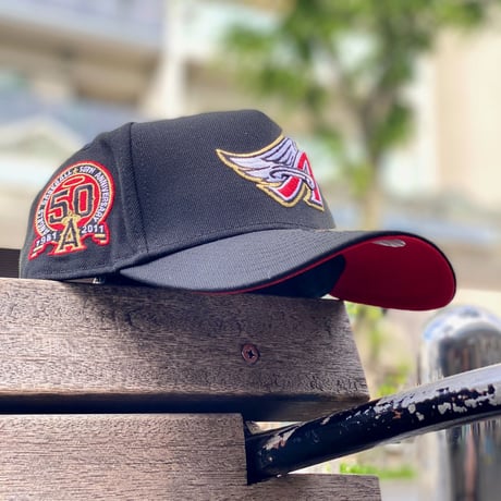 海外限定 Newera ニューエラ 9Forty Aフレーム Angels アナハイム エンゼルス 50周年記念 キャップ (940-173)