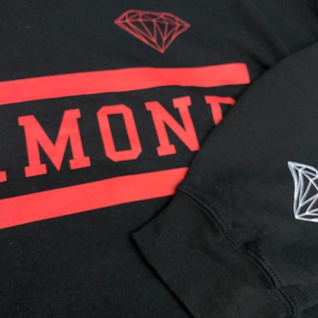 Diamond Supply ダイヤモンドサプライ Collegiate クルーネック スウェット トレーナー 黒