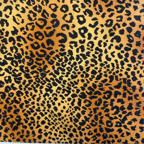 グラデーション ヒョウ柄 バンダナ Tiedye Leopard Bandana 大判サイズ 総柄 黄褐色 (BNDN83)