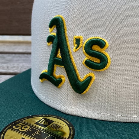 USA限定 59FIFTY ニューエラ A's Athletics オークランド アスレチックス Off-Campus (20-10)