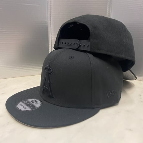 9FIFTY ニューエラ Newera ロサンゼルス エンゼルス LA Angels スーパーブラック スナップバックキャップ BOB (950-141)