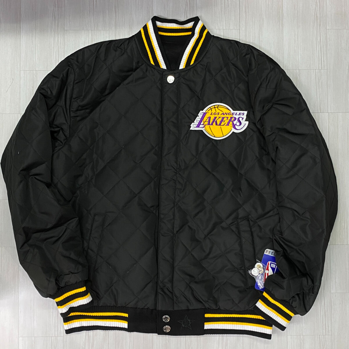 レイカーズJHDesignリバーシブルLAKERSレイカーズ スタジャン　varsity