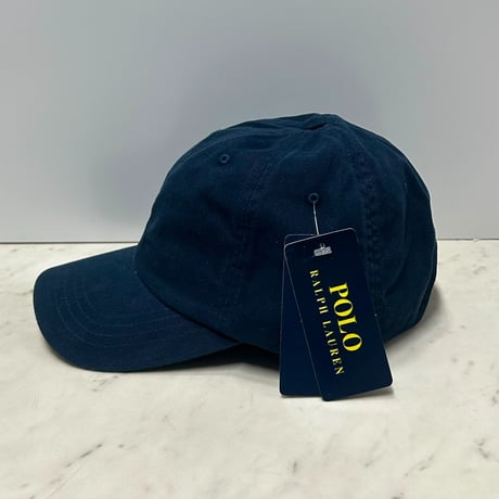 POLO RALPH LAUREN ラルフローレン Iconic Ball Cap ポニーロゴ アイコニック ダッドキャップ 紺/赤ロゴ (RLC3)
