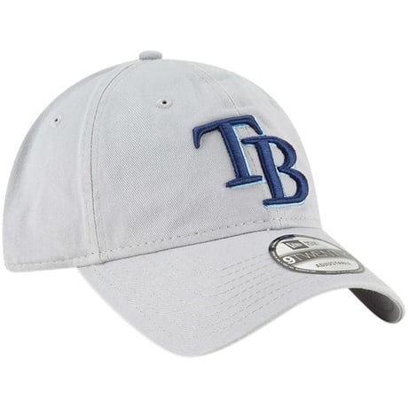 9Twenty ニューエラ NEWERA タンパベイ Rays レイズ MLB メジャーリーグ サイズ調整可 ローキャップ ストラップバック USA正規 グレー