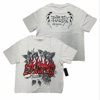 USA仕様 Ed Hardy エドハーディ Skull Roses Boxy Cropped T ローズ スカル クロップ Tシャツ (EdT3)