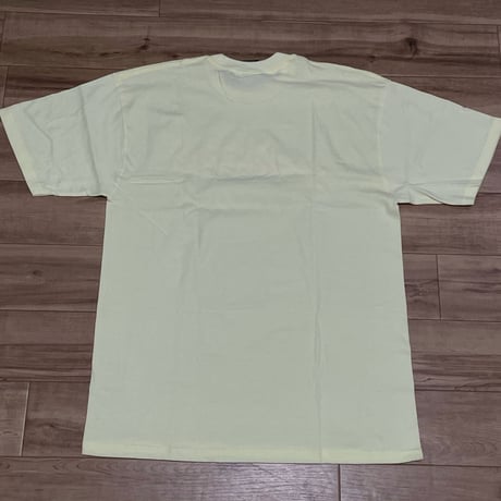 【M】 Stussy ステューシー 半袖 Dots ヴィンテージロゴ Tシャツ クリームイエロー ラグナビーチ (56)
