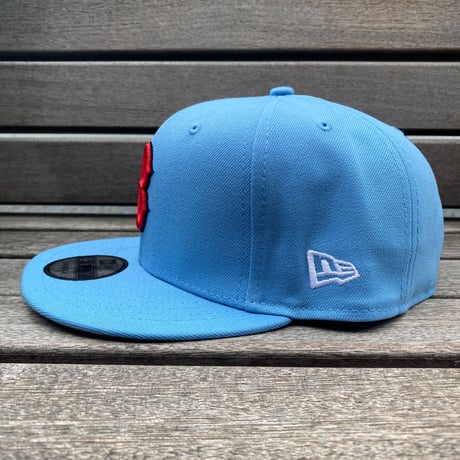 USA仕様 9FIFTY ニューエラ MLB ボストン レッドソックス Redsox スナップバックキャップ Essentials Sky Blue (950-199)